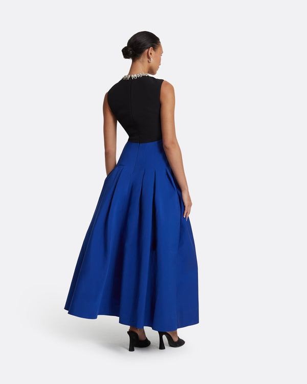 Safiyaa Raffie Embroidered Marrakech & Black Long Dress