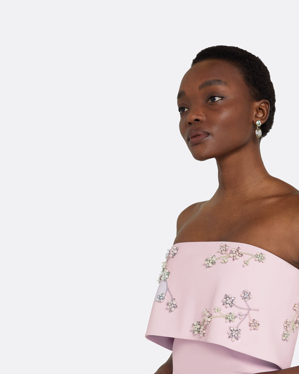 Safiyaa Agyness Lilac Snow Long Dress