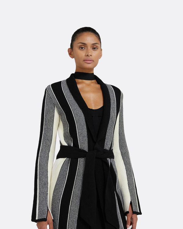 Safiyaa Aiko Multicolour Black/Buttermilk Knit