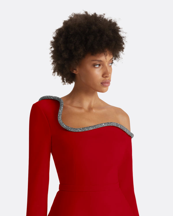 Safiyaa Aime Crimson Top