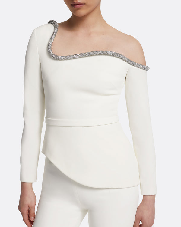 Safiyaa Aime Ivory Top