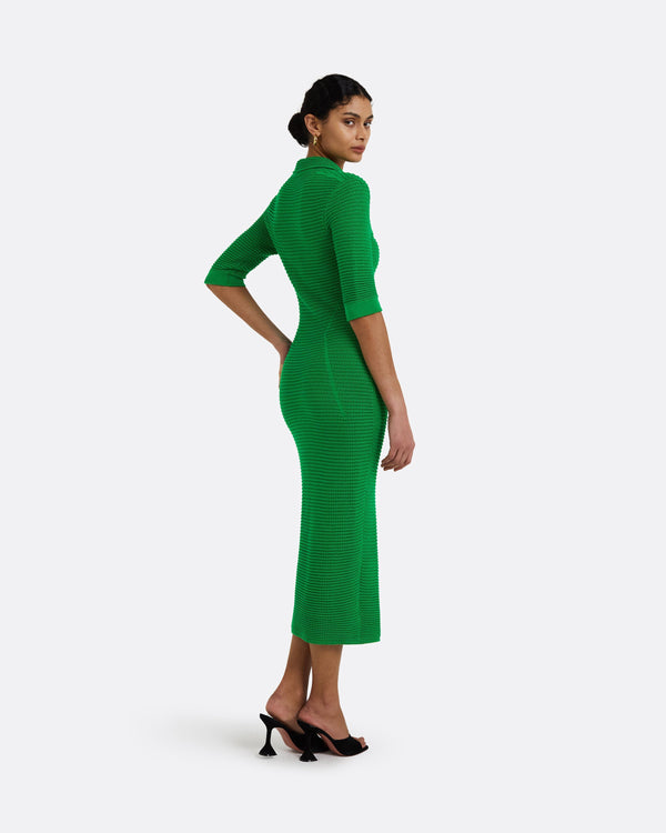 Safiyaa Akilah Emerald Crochet Dress