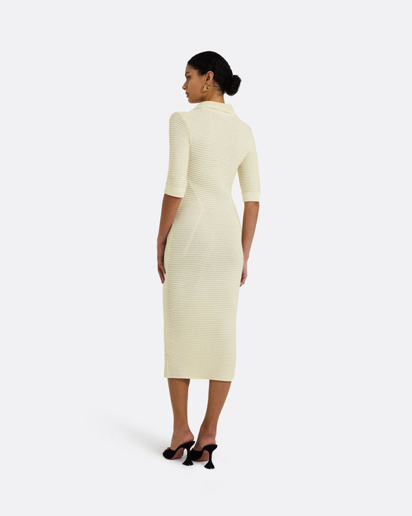 Safiyaa Akilah Ivory Crochet Dress