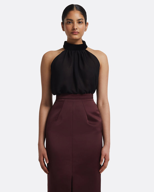 safiyaa Akira Top in Black