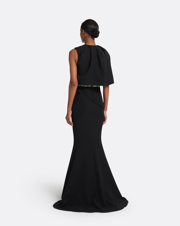 Safiyaa Alambra Long Dress In Black