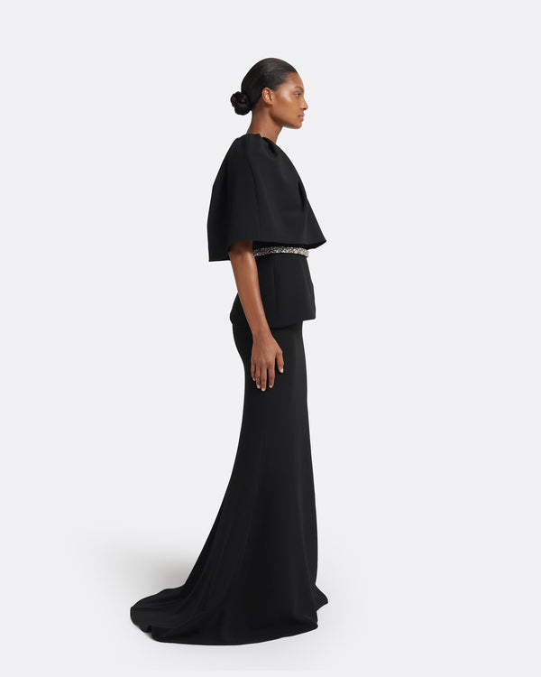Safiyaa Alambra Long Dress In Black