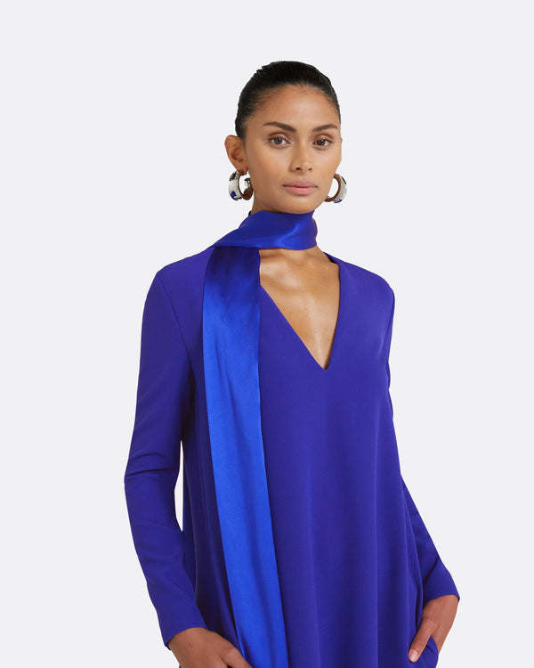 Safiyaa Aleah Azure Blue Long Dress