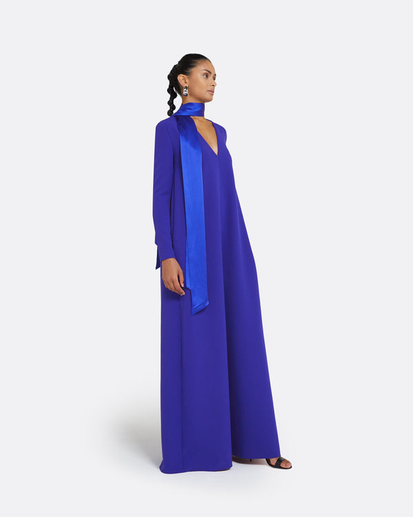 Safiyaa Aleah Azure Blue Long Dress