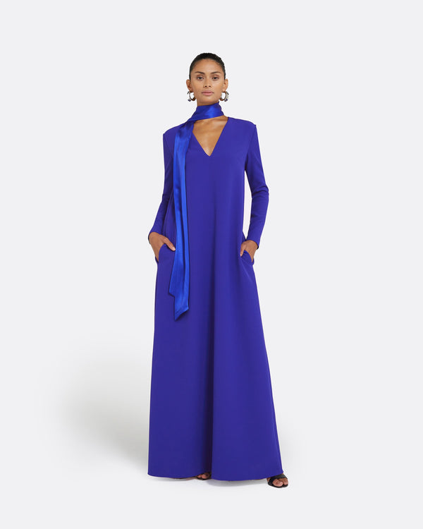 safiyaa Aleah Azure Blue Long Dress