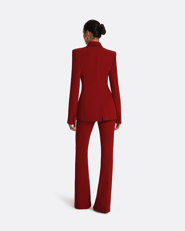 Safiyaa Alexa Azalea Red Trousers