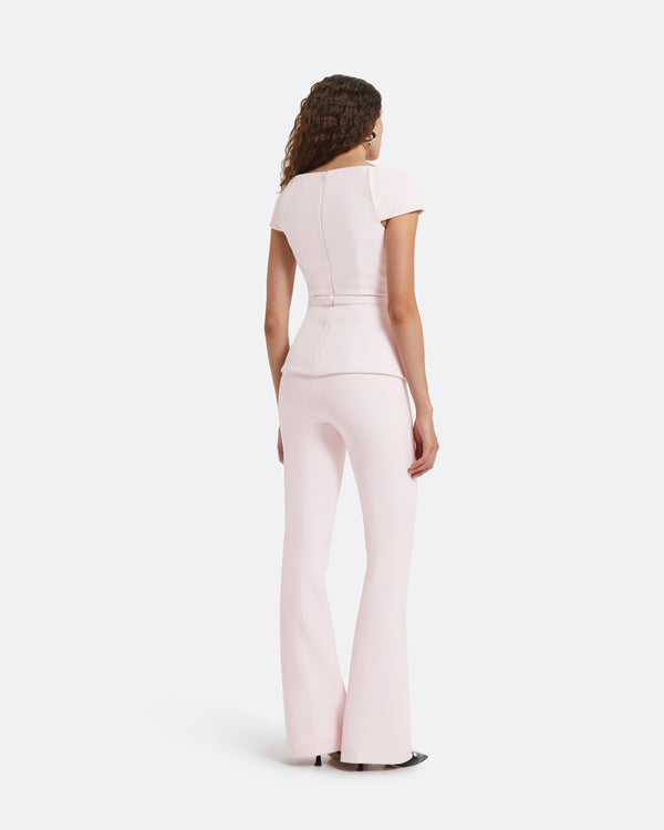 Safiyaa Alexa Barely Pink Trousers