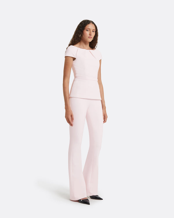 safiyaa Alexa Barely Pink Trousers