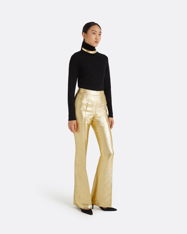 Safiyaa Alexa Gold Trousers