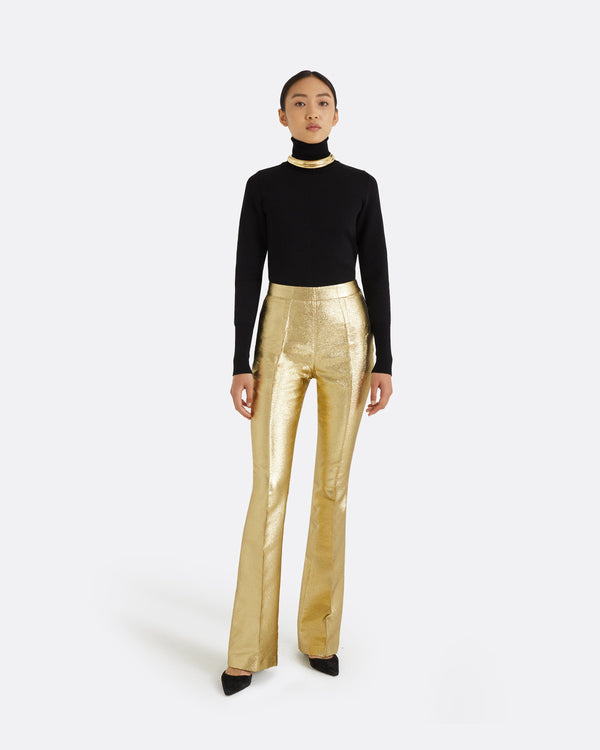 safiyaa Alexa Gold Trousers