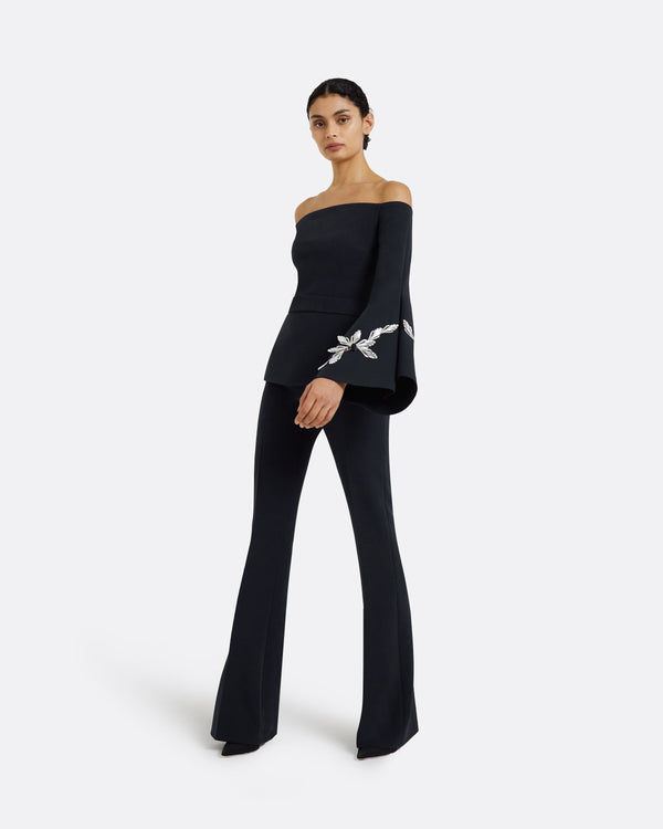 Safiyaa Alexa Midnight Navy Trousers