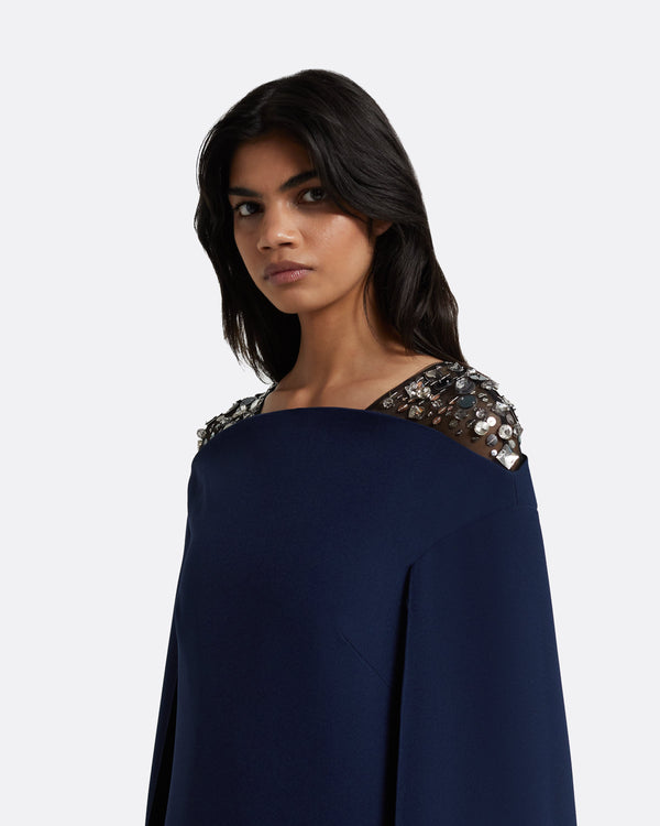 Safiyaa Aleyna Maritime Long Dress