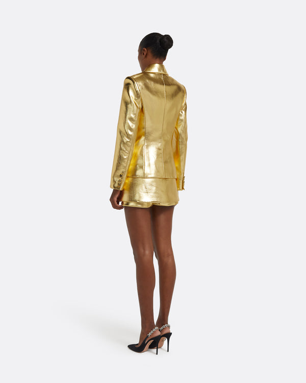 Safiyaa Alfie Jacket In Gold