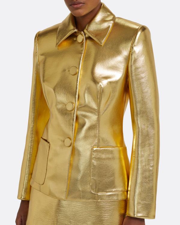 Safiyaa Alfie Jacket In Gold