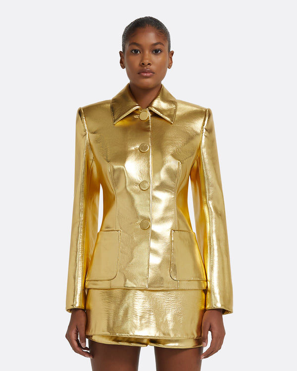 safiyaa Alfie Jacket in Gold