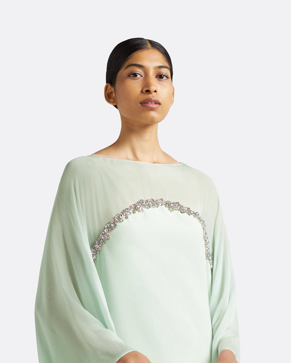 Safiyaa Alma Spearmint Long Dress