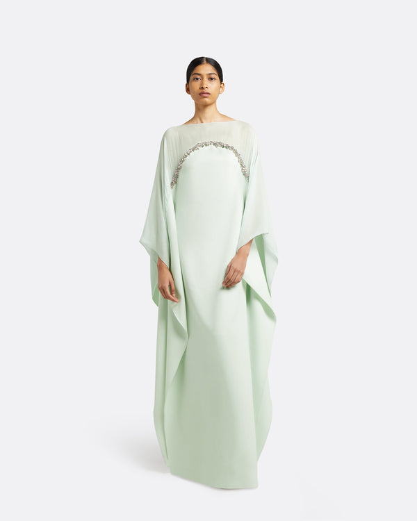 safiyaa Alma Spearmint Long Dress