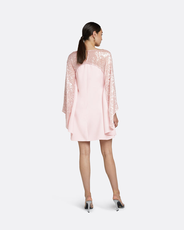 Safiyaa Almana Barely Pink Short Dress