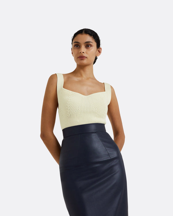 Safiyaa Amal Ivory Crochet Top