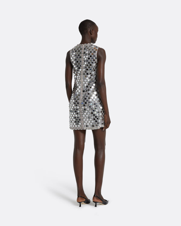 Safiyaa Amal Ivory & Multi-Pastel Short Dress