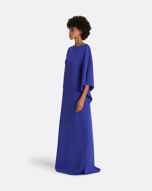 Safiyaa Amarella Azure Blue Long Dress
