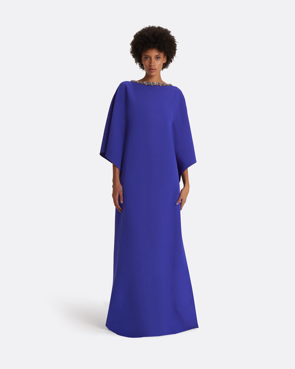 safiyaa Amarella Azure Blue Long Dress