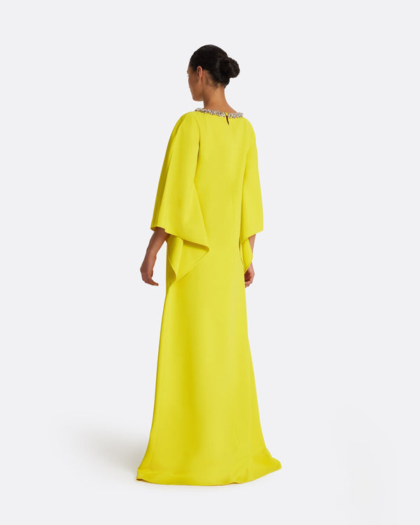 Safiyaa Amarella Chartreuse Long Dress
