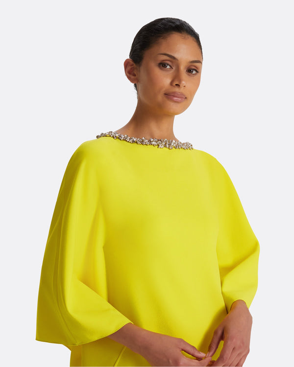Safiyaa Amarella Chartreuse Long Dress