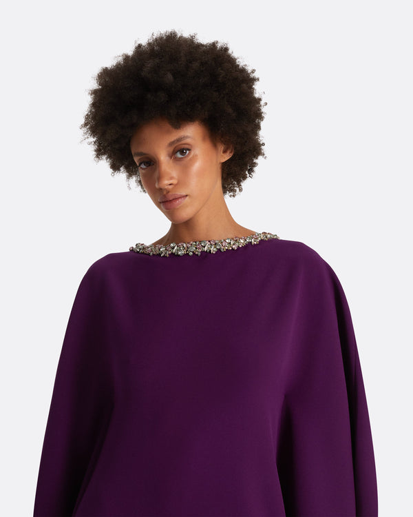 Safiyaa Amarella Currant Long Dress