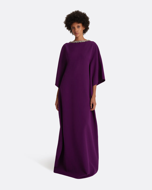 safiyaa Amarella Currant Long Dress