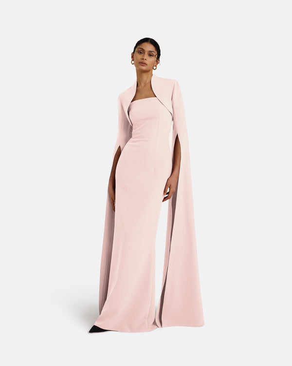 safiyaa Amari Pale Pink Bolero With Soshin Dress