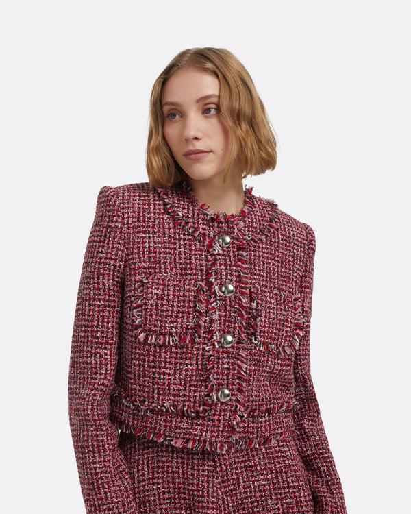 Safiyaa Amaya Jacket In Multi-Pinks