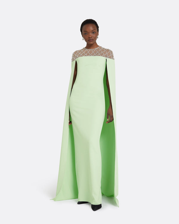 safiyaa Ambere Aloe Long Dress