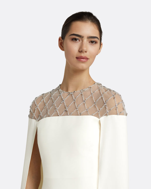 Safiyaa Ambere Ivory Long Dress