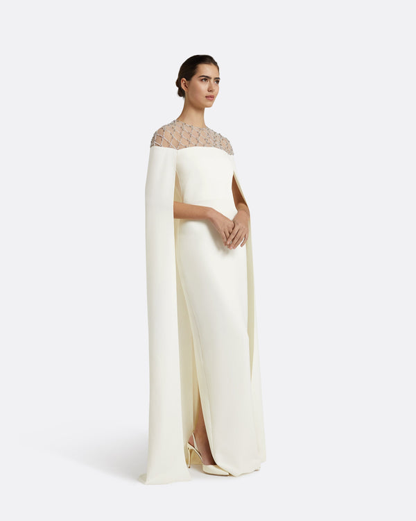 Safiyaa Ambere Ivory Long Dress