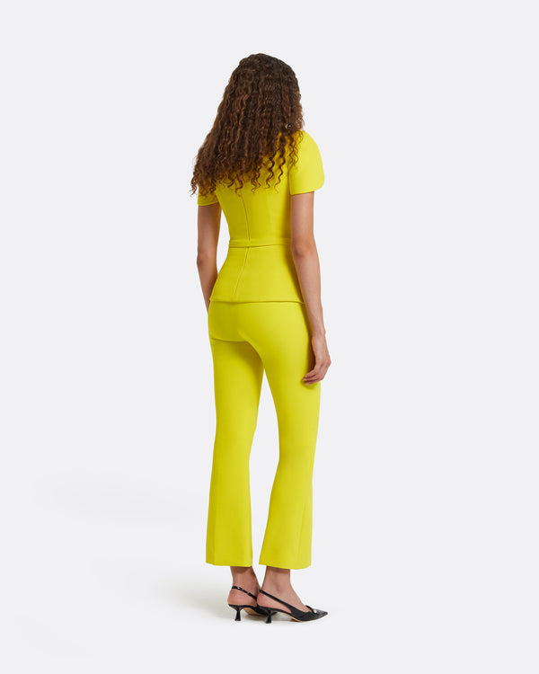 Safiyaa Amelie Chartreuse Top