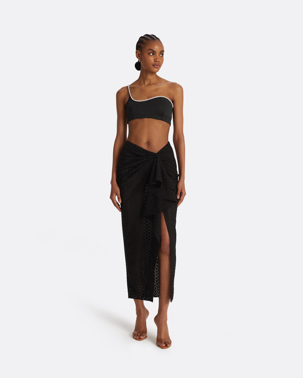 safiyaa Amyralle Black Bikini Top