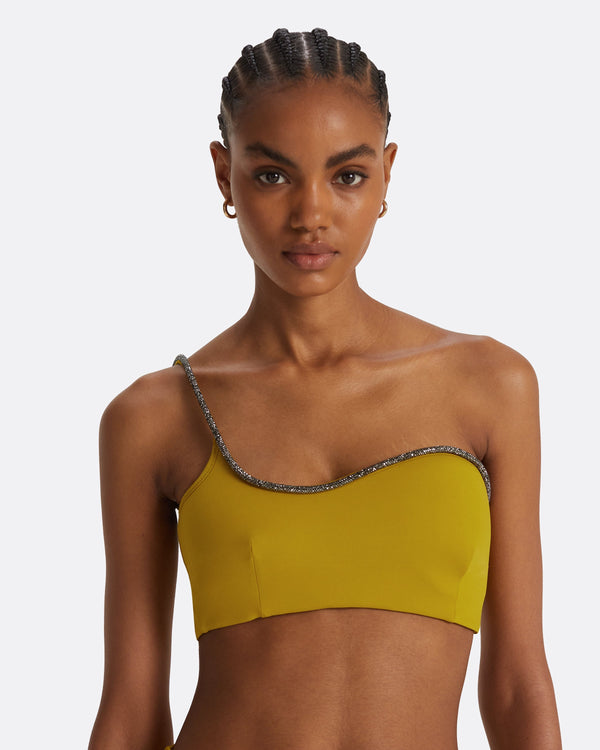Safiyaa Amyralle Chartreuse Bikini Top