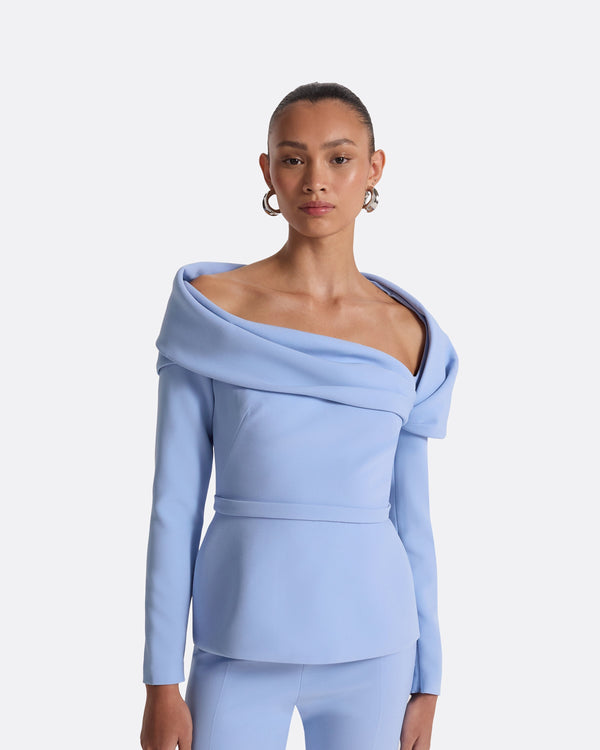 Safiyaa Andrie Carolina Blue Top