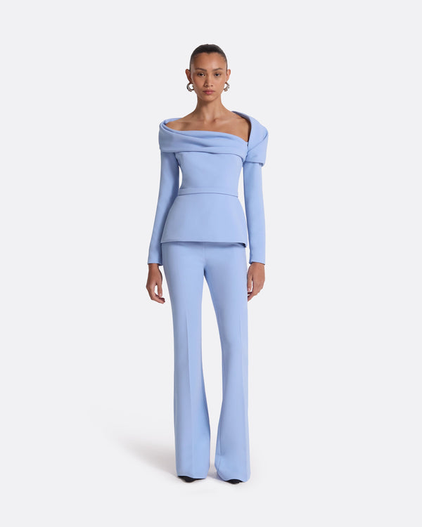 safiyaa Andrie Carolina Blue Top