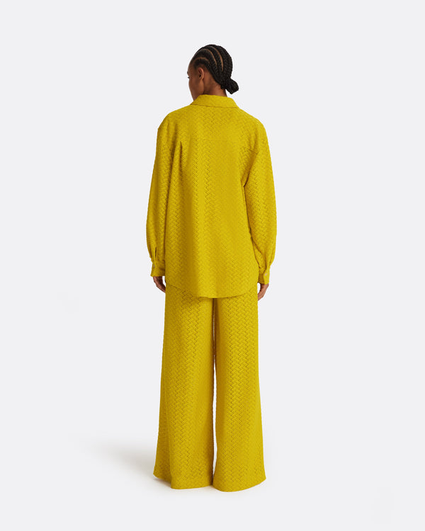 Safiyaa Angelique Chartreuse Top