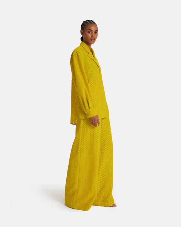 Safiyaa Angelique Chartreuse Top