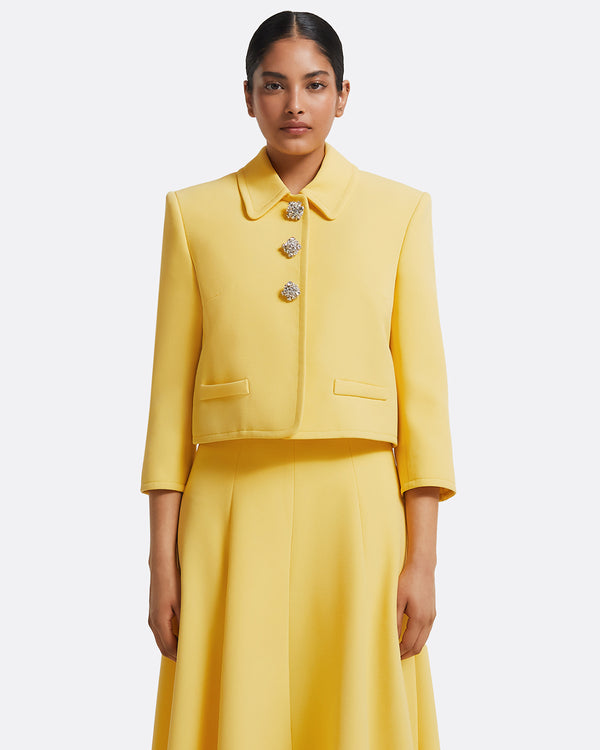 safiyaa Arata Jacket in Aspen Gold with Crystal