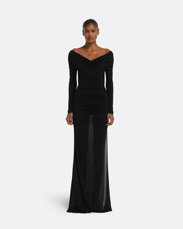 safiyaa Ardyn Long Dress in Black