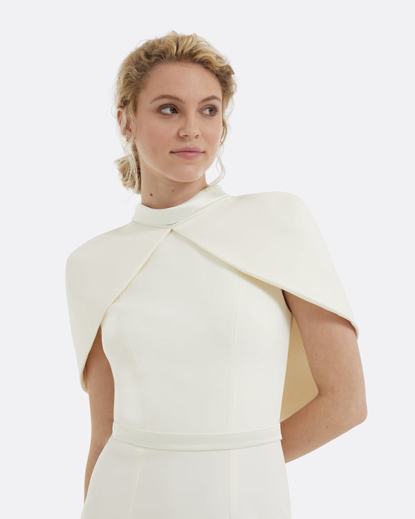 Safiyaa Arella Ivory Midi Dress