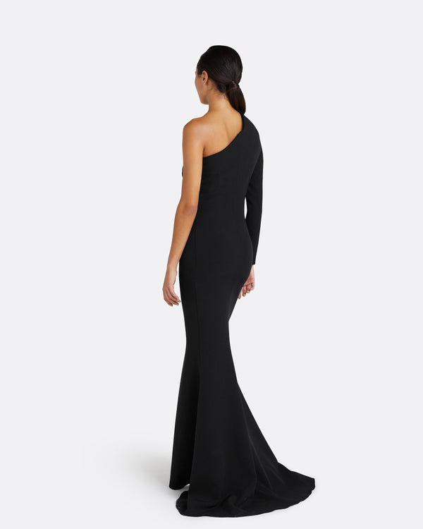 Safiyaa Aria Black Long Dress